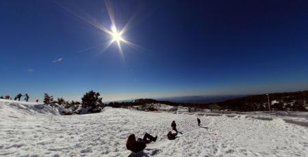 Winter in Cyprus - snow in Troodos Mountains